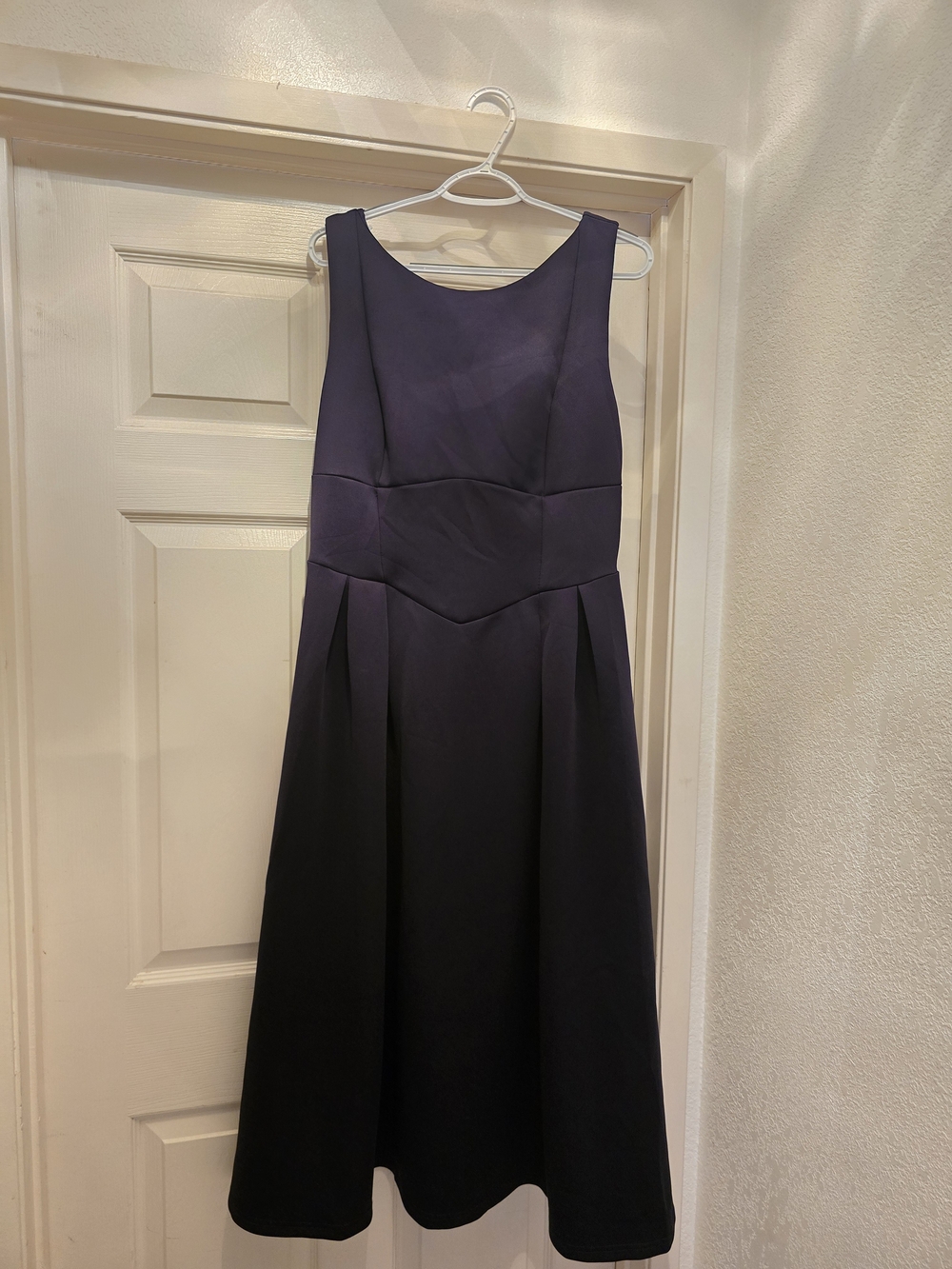 Classic Navy Sleeveless A-Line Dress XL